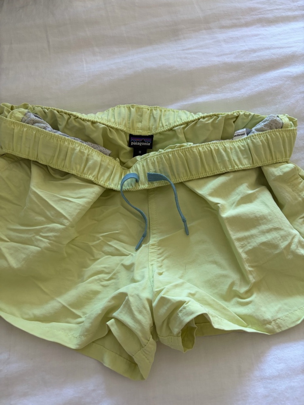 Patagonia Women's Lime Yellow Athletic Shorts